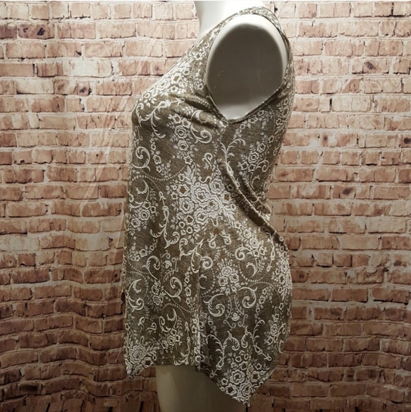 Vintage Asymmetrical Tank Top Made In Mexico Super Flowy Super Comfy Quality L - Picture 4 of 8